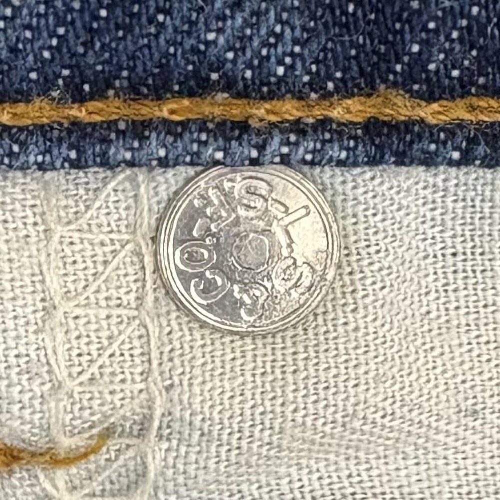 Vintage Levis 505 Orange Tab Jeans 70s 80s Mens 38x31 (37X31) Made In USA - Picture 6 of 16